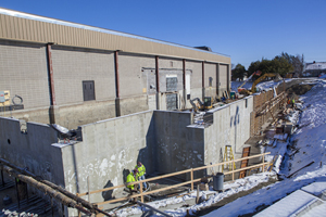 Schneider Arena construction, Jan 2013