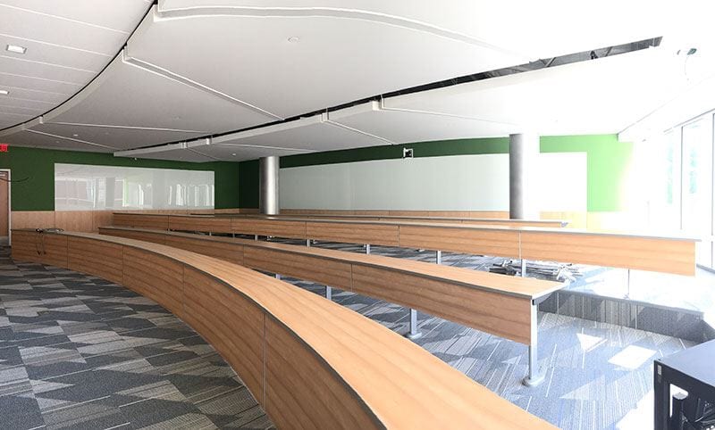 Interior room for new science complex, coming in August 2018