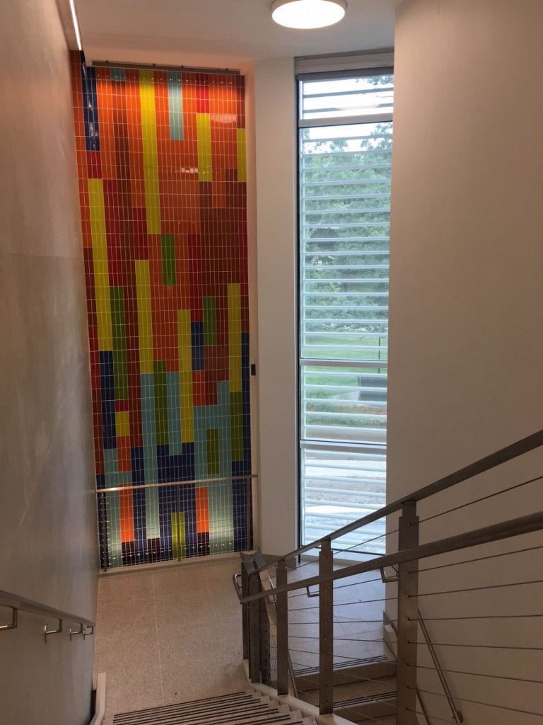 Science complex glass wall art