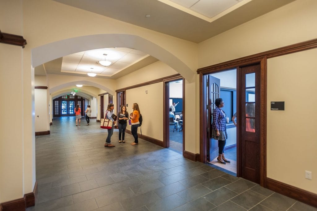 ruane humanities hallway